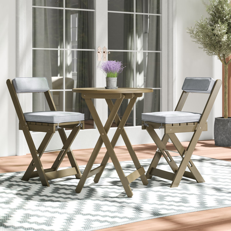 Gablemere Raffles 2 Seater Bistro Set with Cushions & Reviews Wayfair